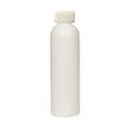 4 oz. White PET Cosmo Round Bottle with 20/400 White Ribbed Polypropylene Child-Resistant Cap (CRC) with F217 Liner