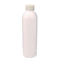 6 oz. White PET Cosmo Round Bottle with 24/400 White Ribbed Polypropylene Child-Resistant Cap (CRC) with F217 Liner