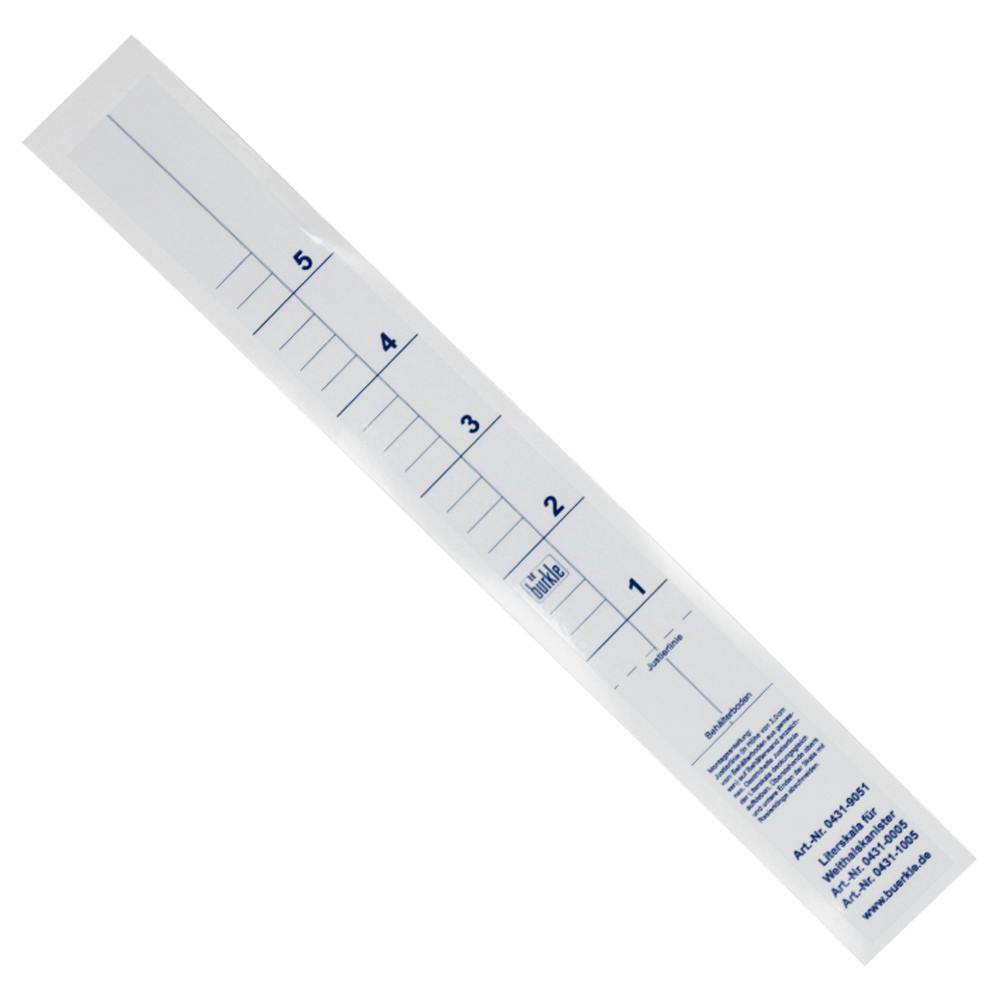 Graduations Blue Scale Sticker for 5 Liter Jerrican
