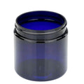 4 oz. Cobalt Blue PET Straight-Sided Round Jar with 58/400 Neck (Cap Sold Separately)
