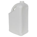 128 oz. White HDPE PCR Slant Handle Jug with 38/400 Neck (Cap Sold Separately)