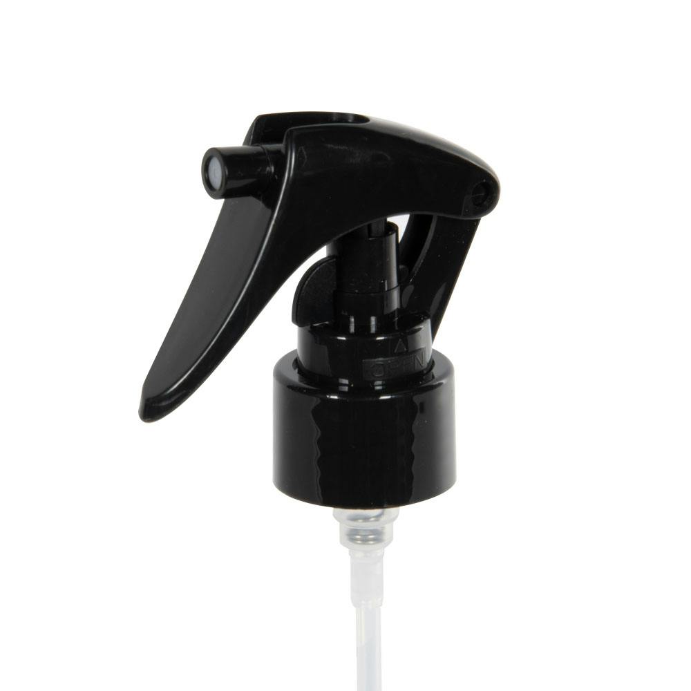 24/410 Black Mini Trigger Sprayer with 6-3/4" Dip Tube & Locking Ship Clip