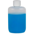 2 oz. Natural HDPE Oval Bottle with 20/410 White Ribbed Cap with F217 Liner