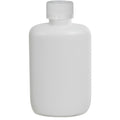 2 oz. White HDPE Oval Bottle with 20/410 White Ribbed Polypropylene Child-Resistant Cap (CRC) with F217 Liner