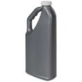 32 oz. Gray HDPE "No-Glug" Jug with 33/400 White Ribbed Cap with F217 Liner