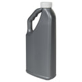 32 oz. Gray HDPE "No-Glug" Jug with 33/400 White Ribbed Polypropylene Child-Resistant Cap (CRC) with F217 Liner