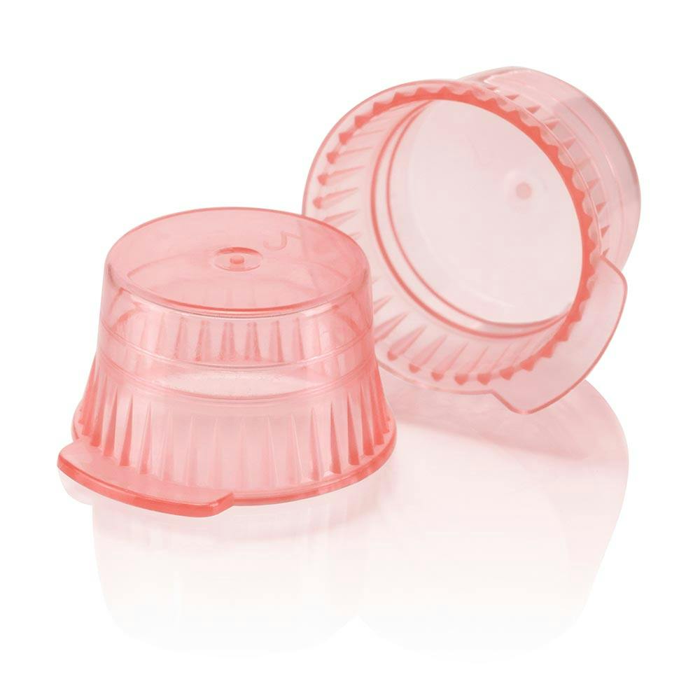 13mm Translucent Red Snap Cap for 13mm Glass Culture Tubes