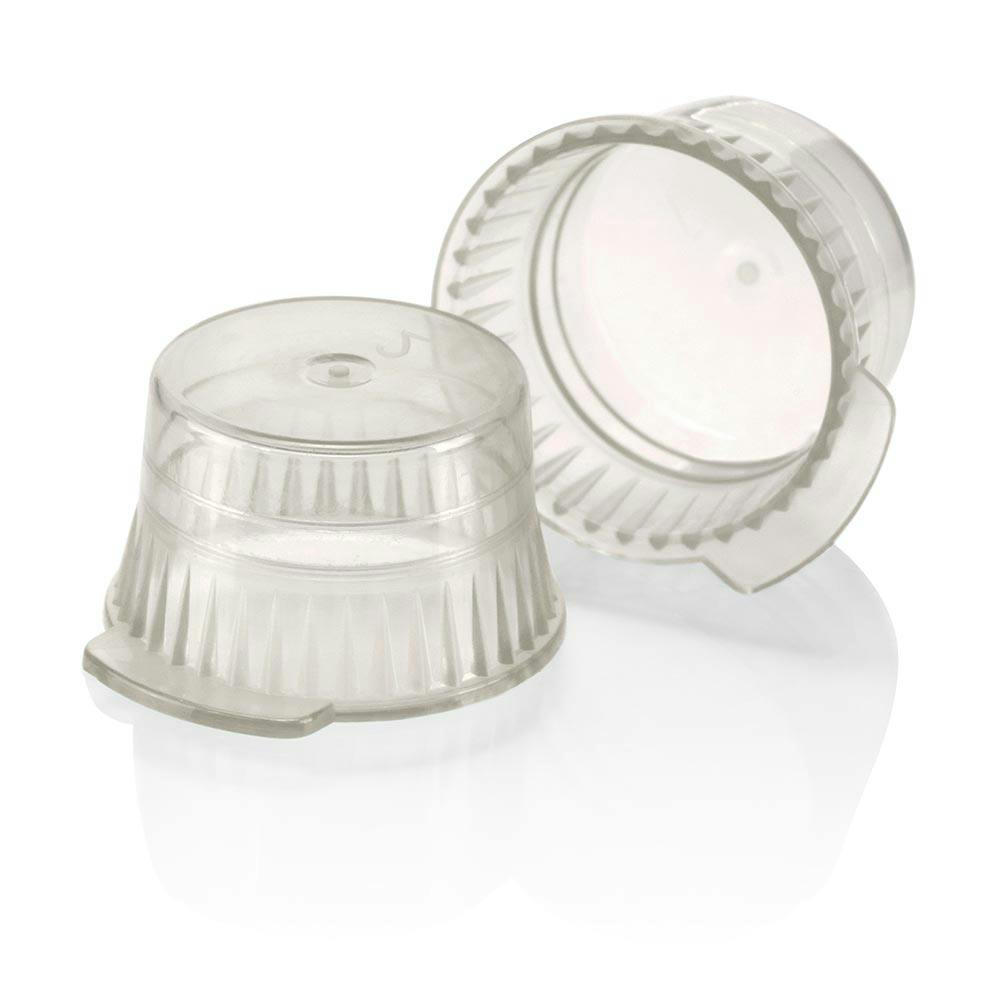 13mm Translucent Gray Snap Cap for 13mm Glass Culture Tubes