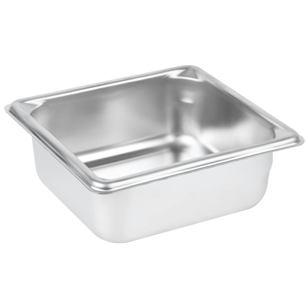 1-1/8 Qt. Super Pan V® Stainless Steel Steam Table Pan - 6-7/8" L x 6-1/4" W x 2-1/2" Hgt.