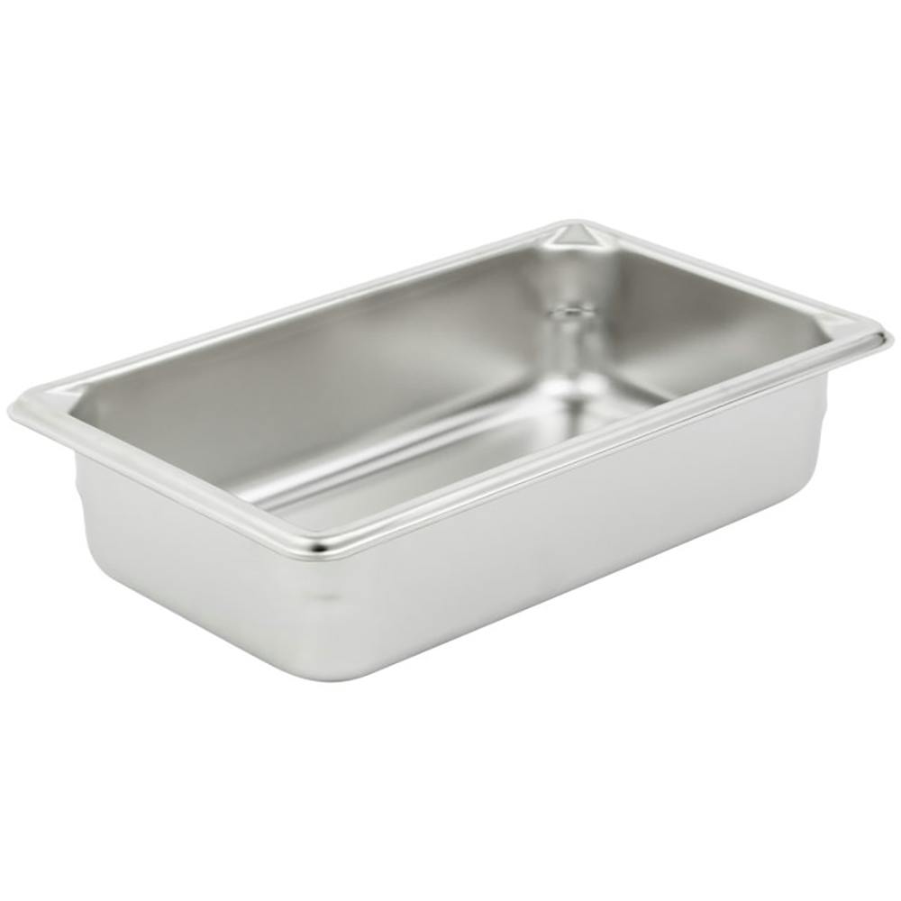 1-7/8 Qt. Super Pan V® Stainless Steel Steam Table Pan - 6-3/8" L x 10-3/8" W x 2-1/2" Hgt.