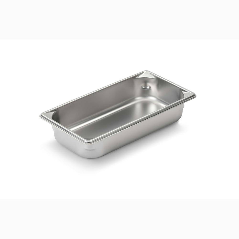 2-5/8 Qt. Super Pan V® Stainless Steel Steam Table Pan - 6-7/8" L x 12-3/4" W x 2-1/2" Hgt.