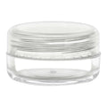 10mL Clear Acrylic San (AS) Round Jar with Natural Lid