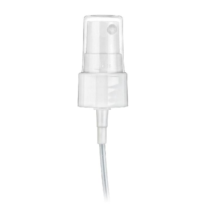 20/410 White Fine Mist Smooth Finger Sprayer - 5-1/4" Dip Tube & Up to 0.14mL Output