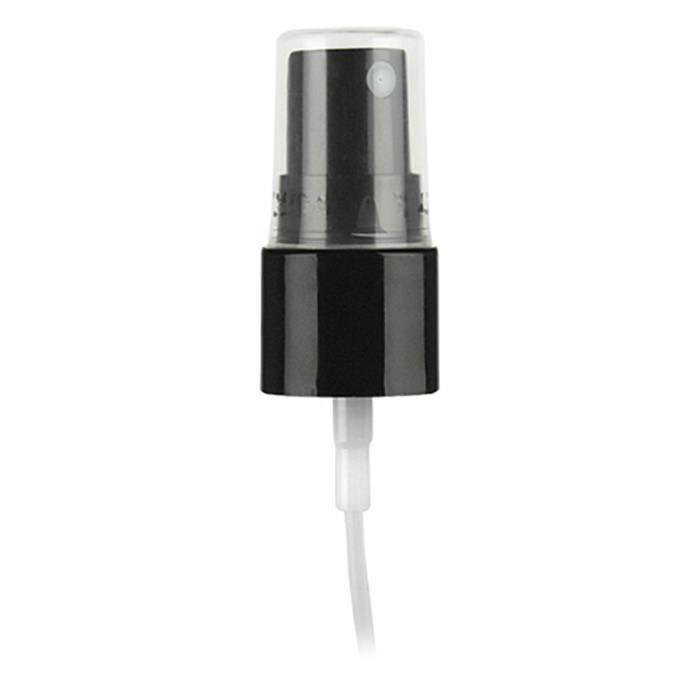 20/410 Black Fine Mist Smooth Finger Sprayer - 5-1/4" Dip Tube & Up to 0.14mL Output
