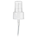 24/410 White Fine Mist Smooth Finger Sprayer - 6-3/4" Dip Tube & Up to 0.14mL Output