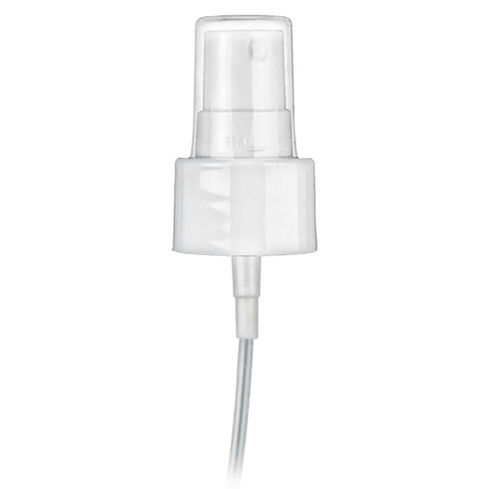 24/410 White Fine Mist Smooth Finger Sprayer - 6-3/4" Dip Tube & Up to 0.14mL Output