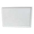 White High Impact Styrene Flat Bottom Tray - 17-3/4" L x 25-1/2" W x 1" Hgt.