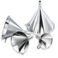 6-3/8 oz. Stainless Steel Funnel - 4-1/8" Top Dia. x 4-3/8" Hgt.