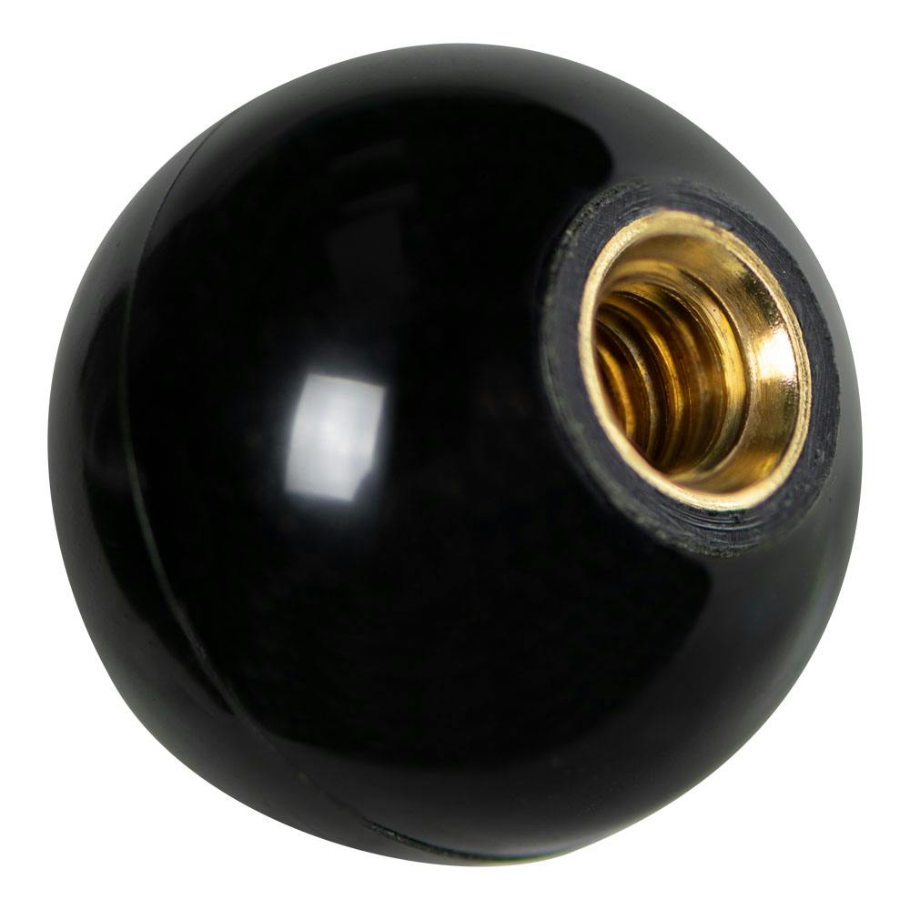 1-3/8" Dia., 3/8"-16 Thread Phenolic Ball Knob