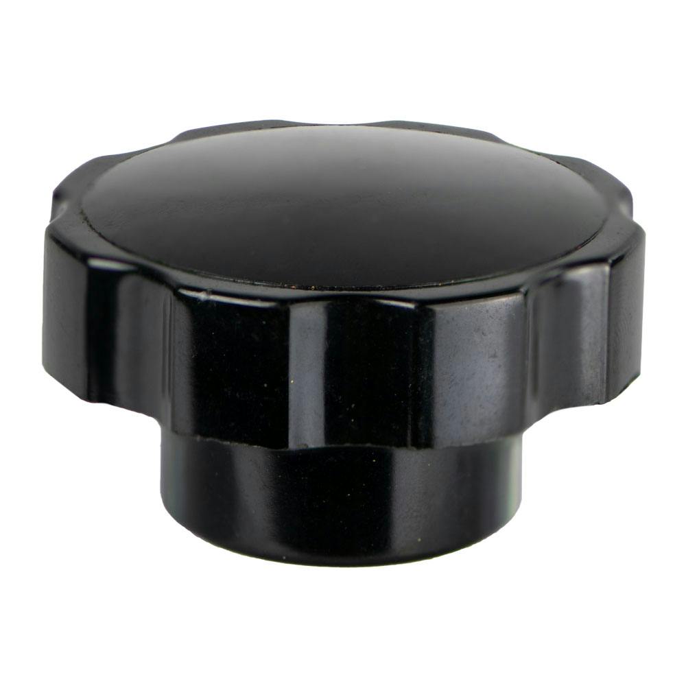 1-3/4" W x 3/8-16 Thread Phenolic Fluted Knob