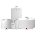 3400 Gallon White Heavy Duty Vertical Closed Head Tank - 102" Dia. x 107" Hgt.