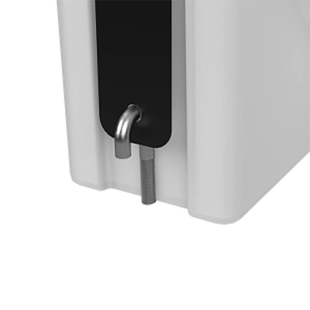 Powder-Coated Steel Bands with J-Bolts for 335 Gallon Round Free-Standing Horizontal Leg Tanks without Sump - Set of 2
