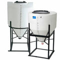 15 Gallon Inductor Cone Bottom Tank with 12" Lid & 2" FPT Fitting - 19" Dia. x 24" Hgt.