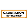 "Calibration Not Required" Rectangular Paper Label with Orange Border - 3" x 1"