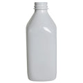 1L White PET Square Beverage Bottle with 38mm DBJ Neck (Cap Sold Separately)