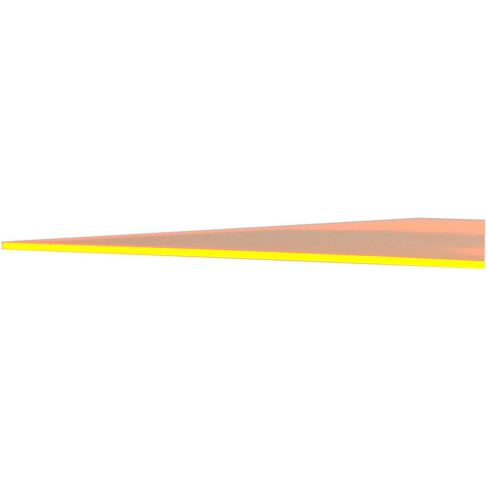 0.220" (5.6mm) x 48" x 96" Orange Fluorescent Acrylic Sheet