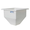 30" L x 30" W x 30-1/2" Hgt. White Tamco® Square Hopper