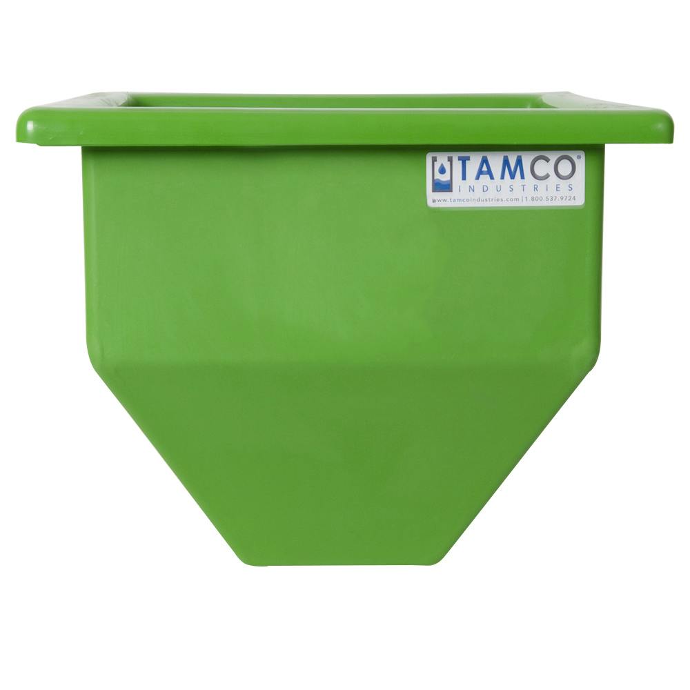 30" L x 30" W x 30-1/2" Hgt. Green Tamco® Square Hopper