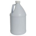 1 Gallon White with Blue Tint HDPE Round Jug with 38/400 White Ribbed Polypropylene Child-Resistant Cap (CRC) with F217 Liner