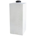55 Gallon Heavy-Duty White Specialty Tank with 5" Lid & 1" Fitting - 18" L x 18" W x 44" Hgt.