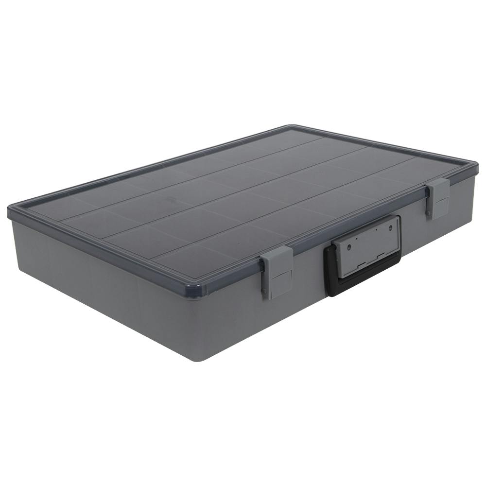 Satchel-Style Case with 24 Compartments - 18-1/2" L x 13" W x 3" Hgt.