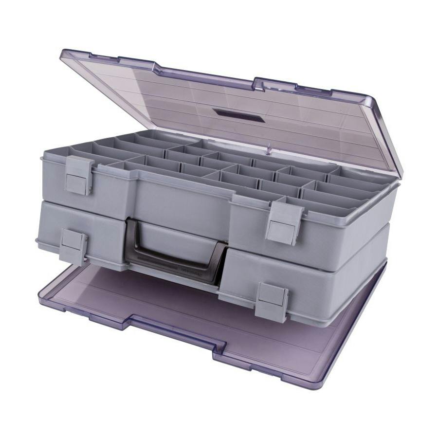 Satchel-Style Case with 18-48 Compartments - 15-1/2" L x 11-3/4" W x 5" Hgt.