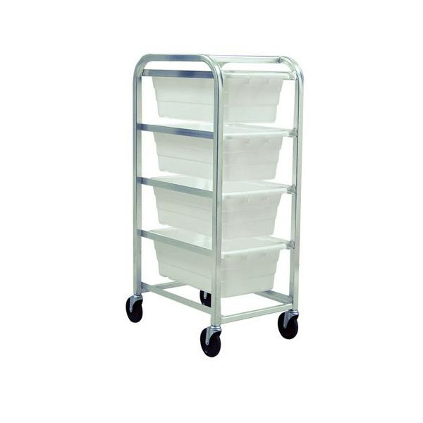4-Tub White Rack - 27" L x 19" W x 51" Hgt.