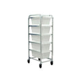 5-Tub White Rack - 27" L x 19" W x 61" Hgt.