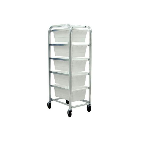 5-Tub White Rack - 27" L x 19" W x 61" Hgt.