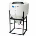 60 Gallon (Full Drain) Inductor Cone Bottom Tank with 16" Lid & 2" MPT Boss Fitting - 30" Dia. x 38" Hgt.