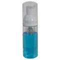 50mL Clear PET Foaming-Style Cylinder Bottle with 30mm White Polypropylene High-Viscosity Dispensing Foaming Pump & Clear Overcap
