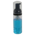 50mL Clear PET Foaming-Style Cylinder Bottle with 30mm Black Polypropylene High-Viscosity Dispensing Foaming Pump & Clear Overcap