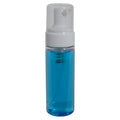 180mL Clear PET Foaming-Style Cylinder Bottle with 43mm White Polypropylene Dispensing Foaming Pump & Clear Overcap