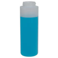 8 oz. Natural HDPE Wide Mouth Cylindrical Bottle with 38/400 Neck (Cap Sold Separately)