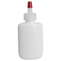 1-1/4 oz. White LDPE Oval Bottle with 18/400 Natural Yorker Dispensing Cap