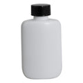 1-1/4 oz. White LDPE Oval Bottle with Phenolic Brush Cap