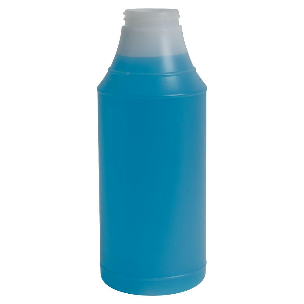 32 oz. Natural HDPE Round Wide Mouth Spray Bottle with 45/400 Neck (Sprayer Sold Separately)