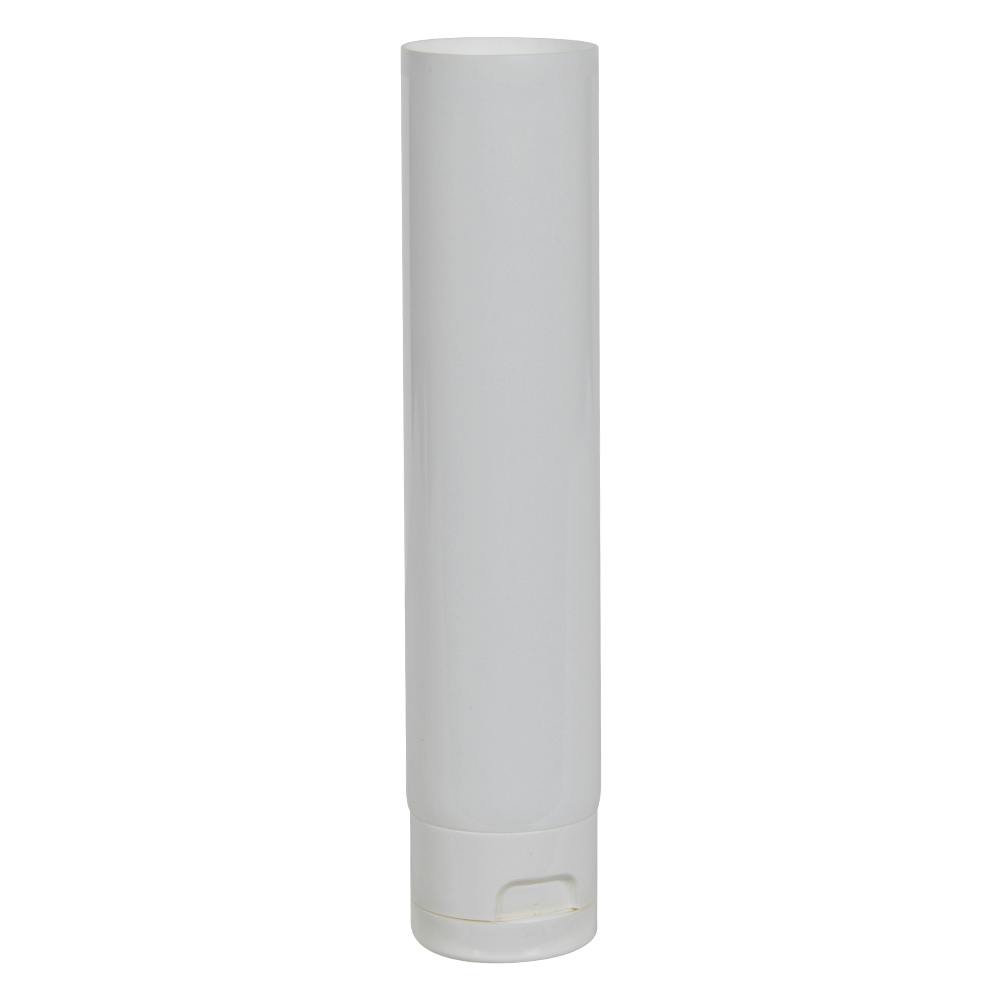 3 oz. White LDPE Open End Lotion Tube with Flip-Top Cap