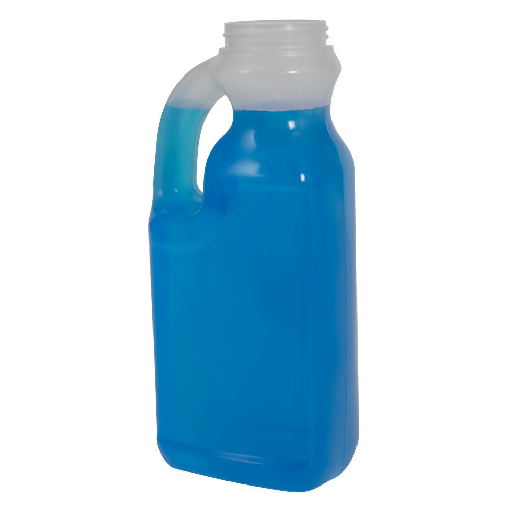 32 oz. Natural Polypropylene Hot-Fill Jug with 53/400 Neck & Handle (Cap Sold Separately)
