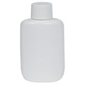 1-1/4 oz. White LDPE Oval Bottle with 18/410 White Ribbed Cap with F217 Liner